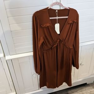 Aokosor brown dress